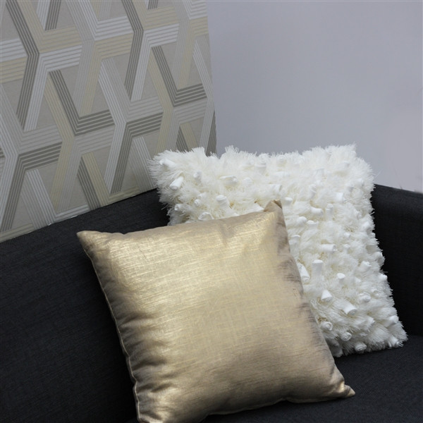 Gold and silver throw clearance pillows