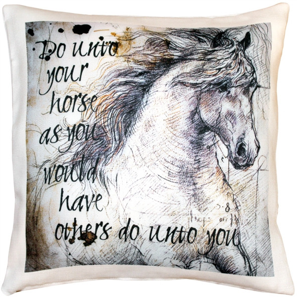 Horse throw outlet pillow