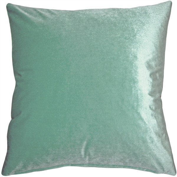 Corona Mint Green Velvet Pillow 16x16