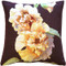 Hollyhock Twin Blossoms Tapestry Throw Pillow