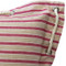 Nautical Stripes Pink Cotton Throw Pillow 16x16