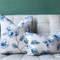 Blue Lily Linen Throw Pillow 20x20