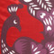 Proud Peacock Red Throw Pillow