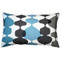 Lava Lamp Charcoal Cream 12x19 Throw Pillow