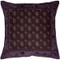 Somerset Downs Purple Cotton Throw Pillow 16x16