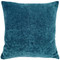 Venetian Velvet Peacock Teal Throw Pillow 17x17