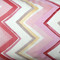 Pacifico Stripes Pink Throw Pillow 12X20 Fabric
