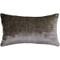 Venetian Velvet Cloud Gray Pillow 12x20