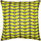 Mid-Centruy Modern Yellow Throw Pillow 19x19