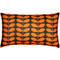 Mid-Centruy Modern Orange Throw Pillow 12x19