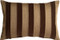 Brackendale Stripes Brown Rectangular Throw Pillow