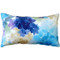 May Flower Blue Throw Pillow 12X20