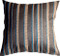 Sparkle Stripes 20x20 Blue and Gray Throw Pillow