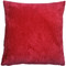 Wide Wale Corduroy 22x22 Raspberry Red Throw Pillow