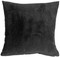 Wide Wale Corduroy 18x18 Black Throw Pillow