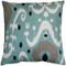 Indah Ikat Blue 20x20 Throw Pillow