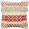 Ojai Red Bohemian Pillow 20x20 Boho Style Throw Pillow from Pillow Decor