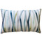 Wandering Lines Deep Sea Throw Pillow 14x24