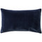 Castello Midnight Blue 12x20 Inch Rectangular Velvet Throw Pillow