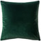 Castello Forest Green Velvet 20 Inch Square Throw Pillow