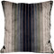 Carbon Stripes Textured Velvet Throw Pillow 20x20