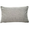 Custom City Coordinates Gray Felt Pillow Back