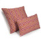 Follow Me Fiesta Pink and Orange Throw Pillow 12x19 Rectangular and 19x19 Inch Square