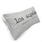 Los Angeles Gray Felt Coordinates Pillow 12x19