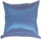 Floral Silk and Suede Square Blue Accent Pillow
