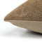 Genuine Suede Leather Camel Throw Pillow 20x20