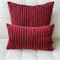 Rockefeller Lava Red Velvet Throw Pillow 20x20