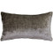 Visconti Gray Chenille Throw Pillow 12x20