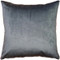 Crown Velvet Charcoal Gray Throw Pillow 17x17