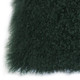 Mongolian Sheepskin Dark Green Throw Pillow