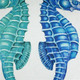 Capri Seahorse Reflect Throw Pillow 20x20