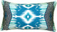 Electric Ikat Teal 15x27 Throw Pillow