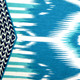 Electric Ikat Teal 15x27 Throw Pillow