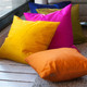 Sankara Black Silk Throw Pillow 16x16