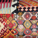 Kilim Collage Throw Pillow 12x20 Fabric