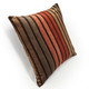 Canyon Stripes Textured Velvet Throw Pillow 20x20
