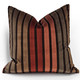 Canyon Stripes Textured Velvet Throw Pillow 20x20