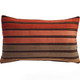 Canyon Stripes Textured Velvet Throw Pillow 12x20