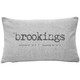 Brookings Gray Felt Coordinates Pillow 12x19 Back of Pillow