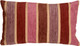 Savannah Stripes Pink Purple Chenille Throw Pillow 12x20
