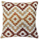 Rust & Gold Geometric Square Pillow 18x18