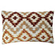 Rust & Gold Geometric Lumbar Pillow 12x20