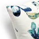 Magnolia Watercolor Blue Teal Throw Pillow 22x22