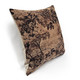 Elm Forest Sepia Tapestry Throw Pillow 21x21