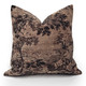 Elm Forest Sepia Tapestry Throw Pillow 21x21