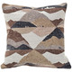 Abstract Mountains Brown Throw Pillow 21x21